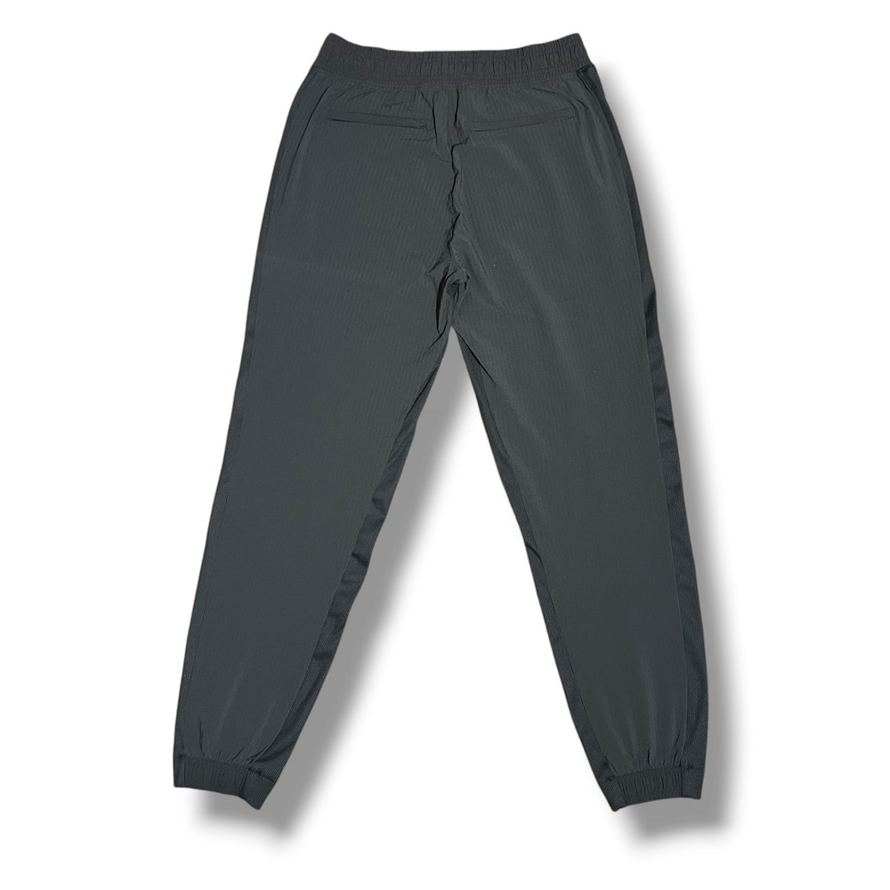 Athleta Textured Brooklyn Jogger Pants Black Women Size 4 Ribbed Trim
